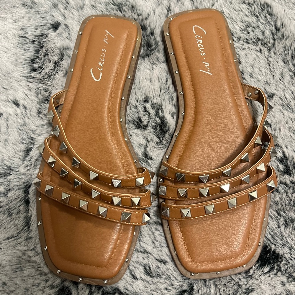 Circus By Sam Edelman Verity Slide Sandal In Color Saddle Leather